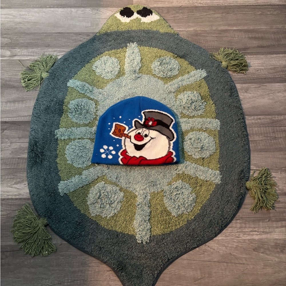 Blue Snowman Beanie